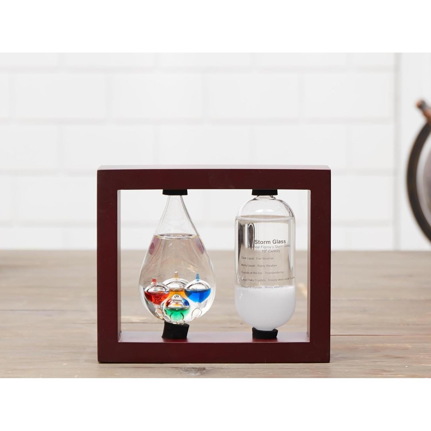 Estación Meteorológica Analógica JINGYUE con Termómetro Galileo 14.5x5.7cm