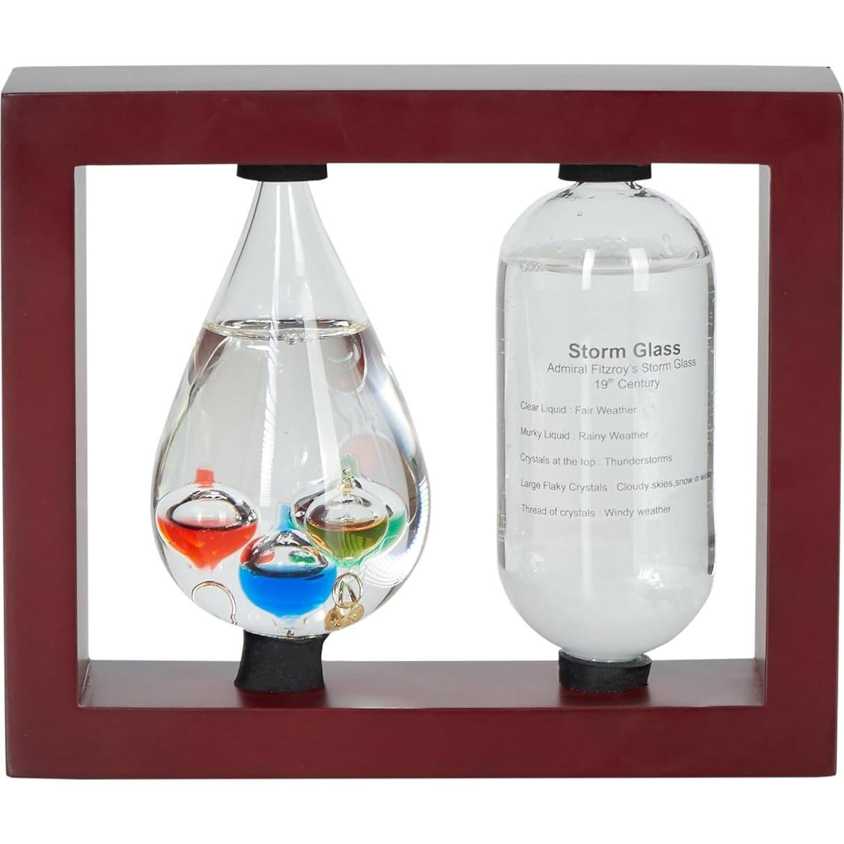 Estación Meteorológica Analógica JINGYUE con Termómetro Galileo 14.5x5.7cm