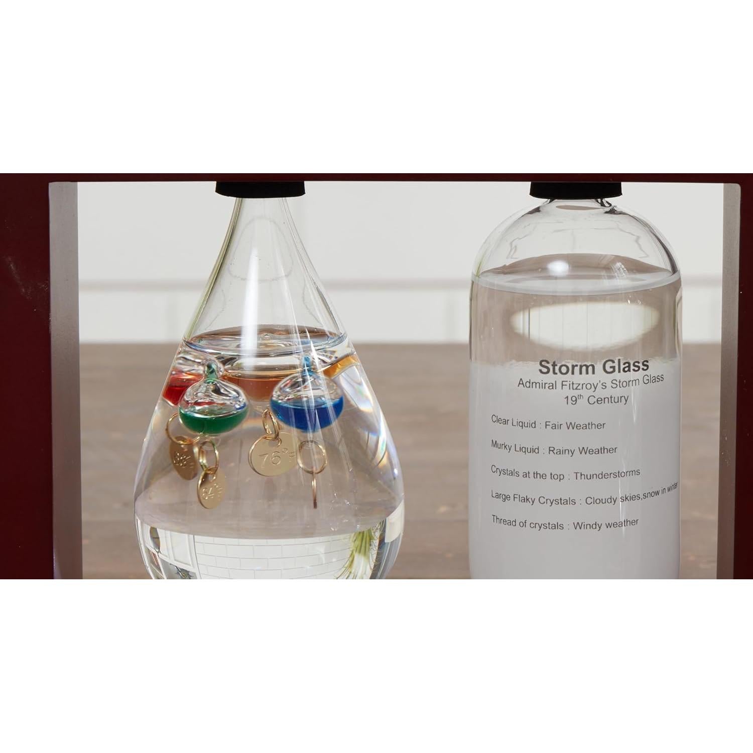 Estación Meteorológica Analógica JINGYUE con Termómetro Galileo 14.5x5.7cm