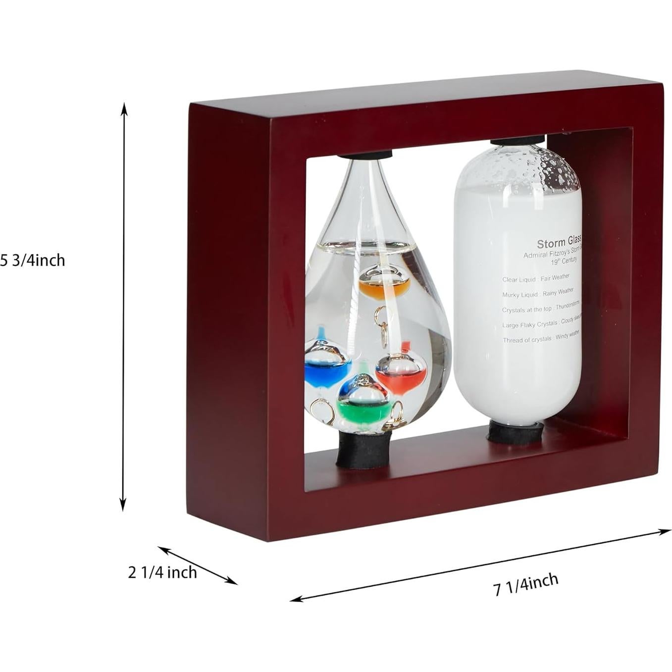 Estación Meteorológica Analógica JINGYUE con Termómetro Galileo 14.5x5.7cm