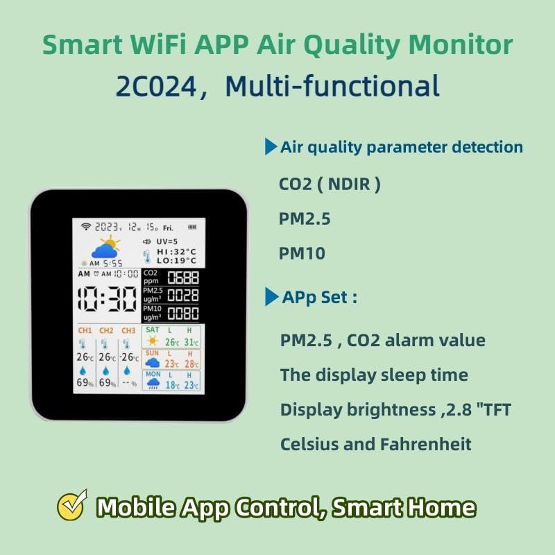 Monitor de Calidad del Aire WiFi Nobito con 3 Sensores