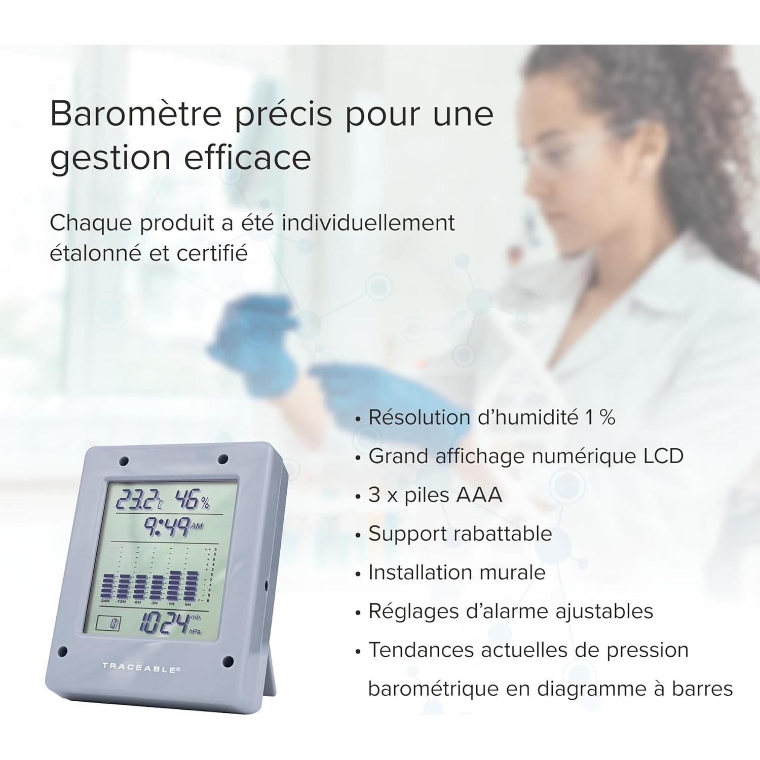 Barómetro Digital Cole-Parmer AO-68000-49 Rastreable NIST