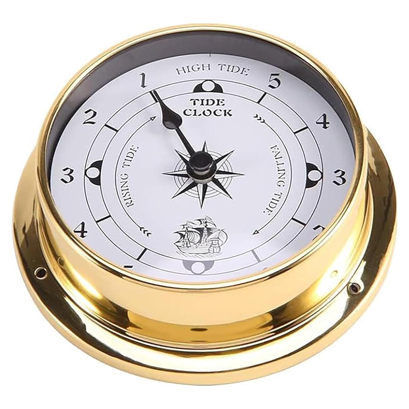 Reloj de Mareas de Latón 11.43cm para Barco y Decoración