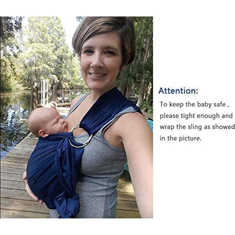 CUBY Porta Bebés Water Baby Sling Azul Oscuro Ajustable Malla