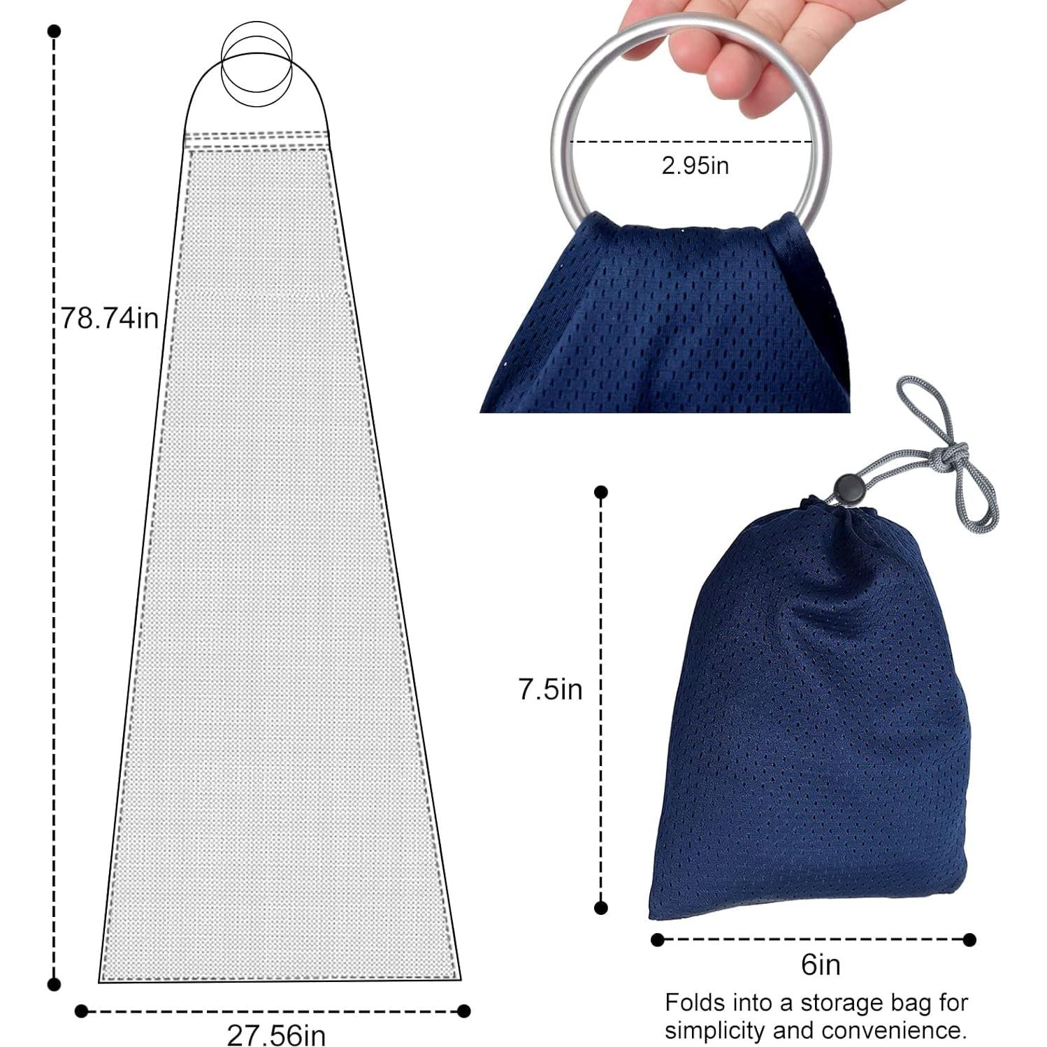 CUBY Porta Bebés Water Baby Sling Azul Oscuro Ajustable Malla