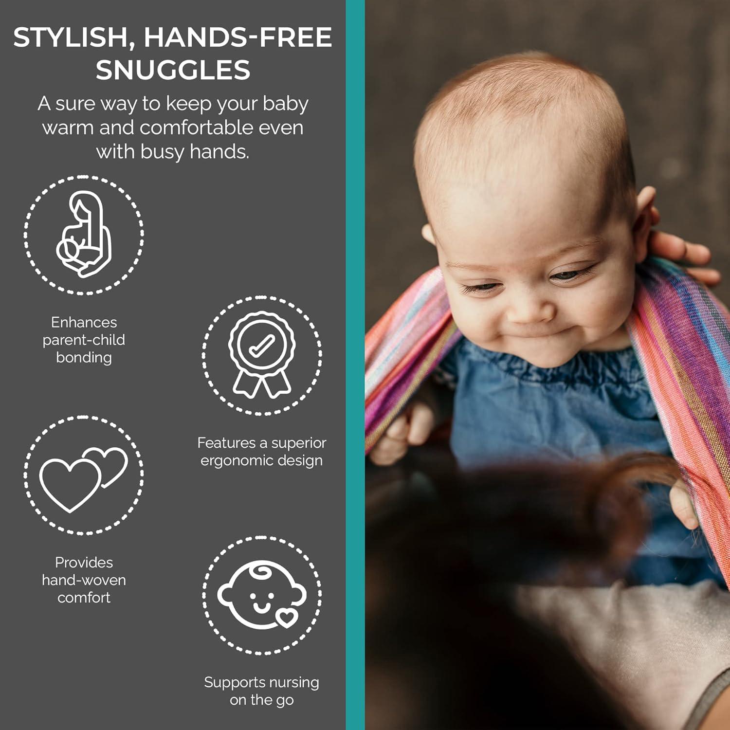 Fular Portabebés Hip Baby Rocky Mountain 100% Algodón 3.6-15.9 kg