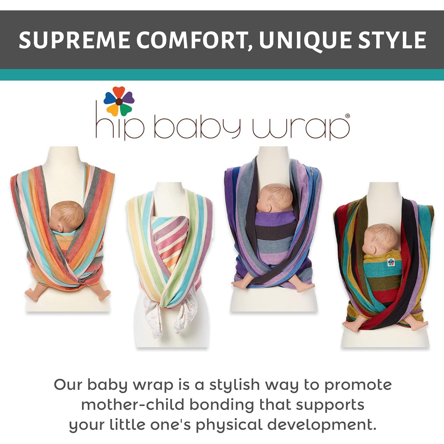 Fular Portabebés Hip Baby Rocky Mountain 100% Algodón 3.6-15.9 kg