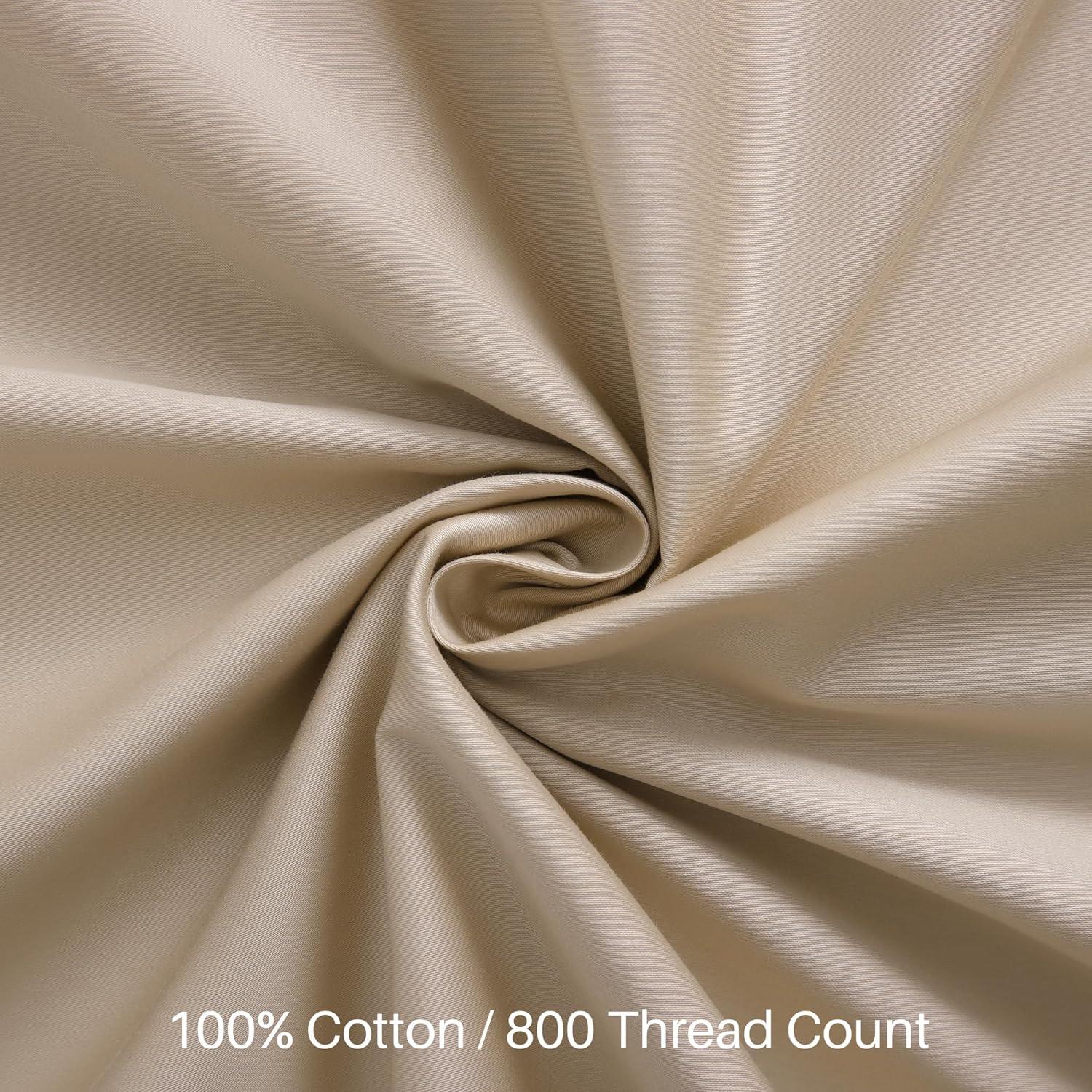 Funda de Almohada Corporal Oubonun 800 Hilos 53x137 cm Beige