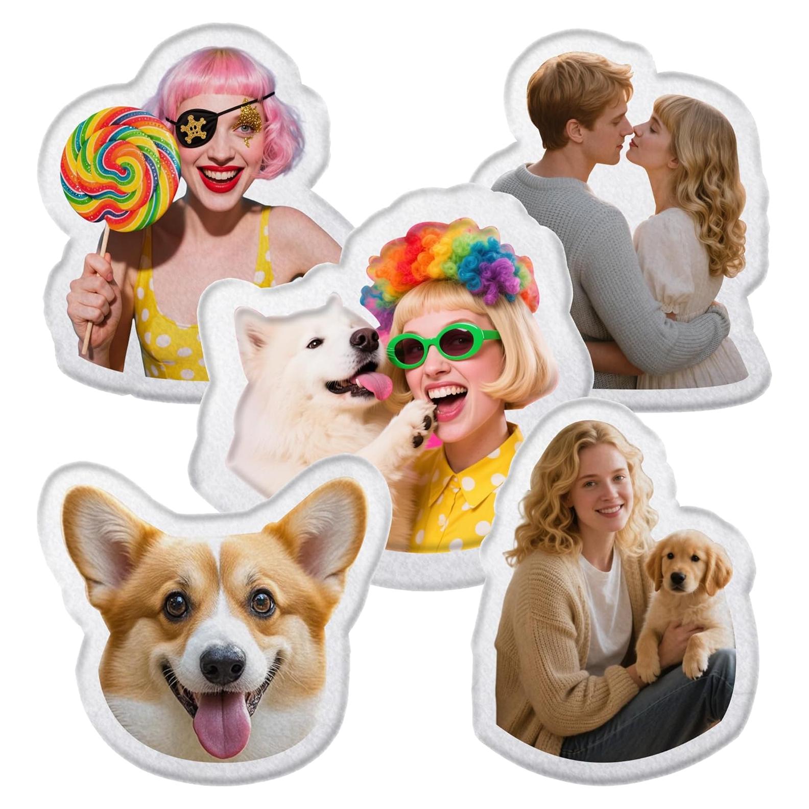 Almohada de Peluche Personalizada LCMAIT - Forma de Mascota 61x20cm