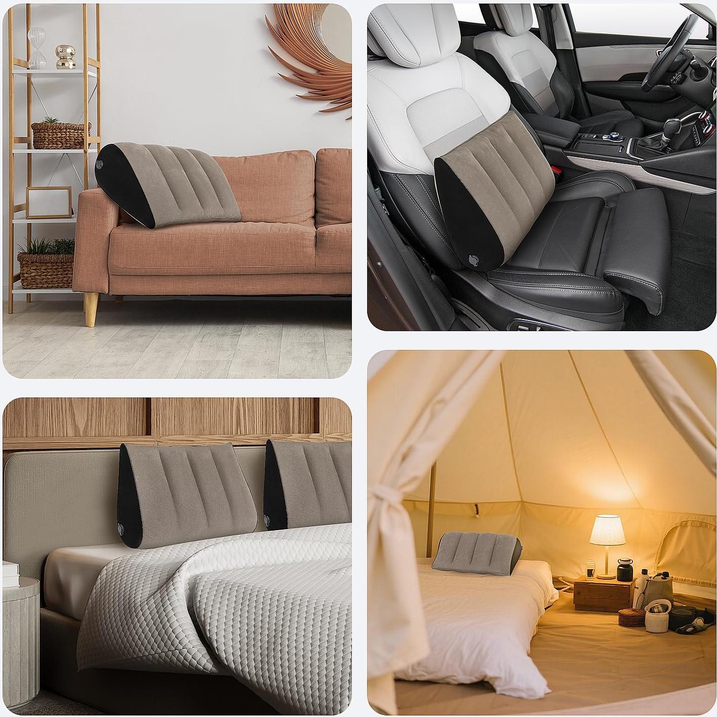 Cojín Inflable Portátil JCDOBEST en Forma de Cuña - 2 Paquetes