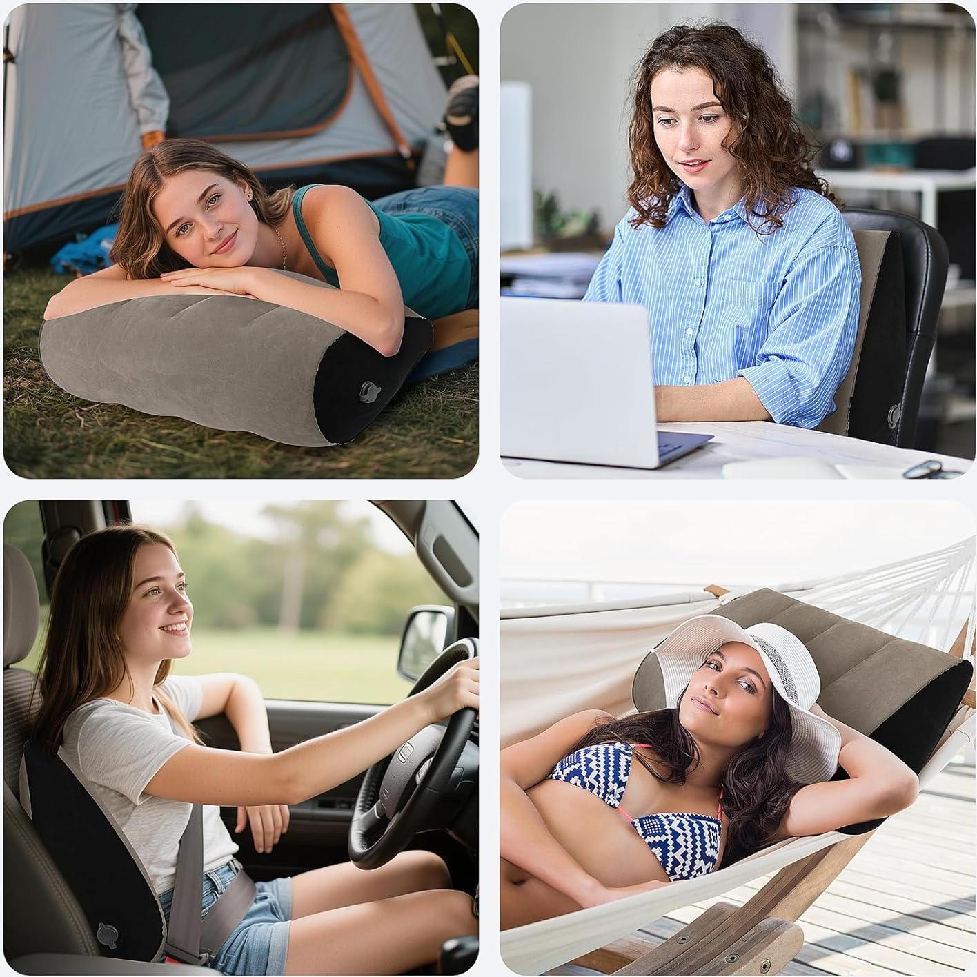 Cojín Inflable Portátil JCDOBEST en Forma de Cuña - 2 Paquetes