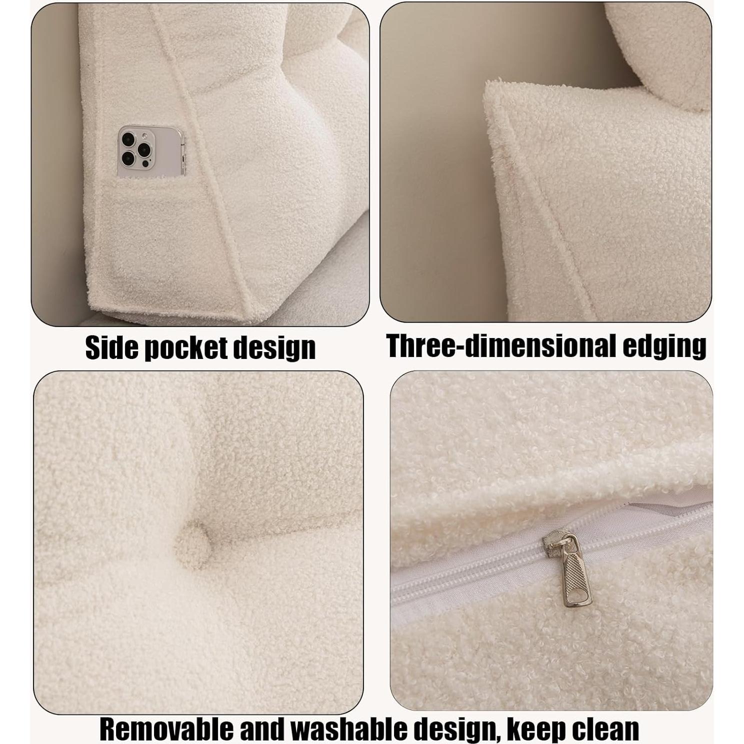 Cojín Cabecera Reina SRXBYWS con 2 Cojines Cuello y Respaldo