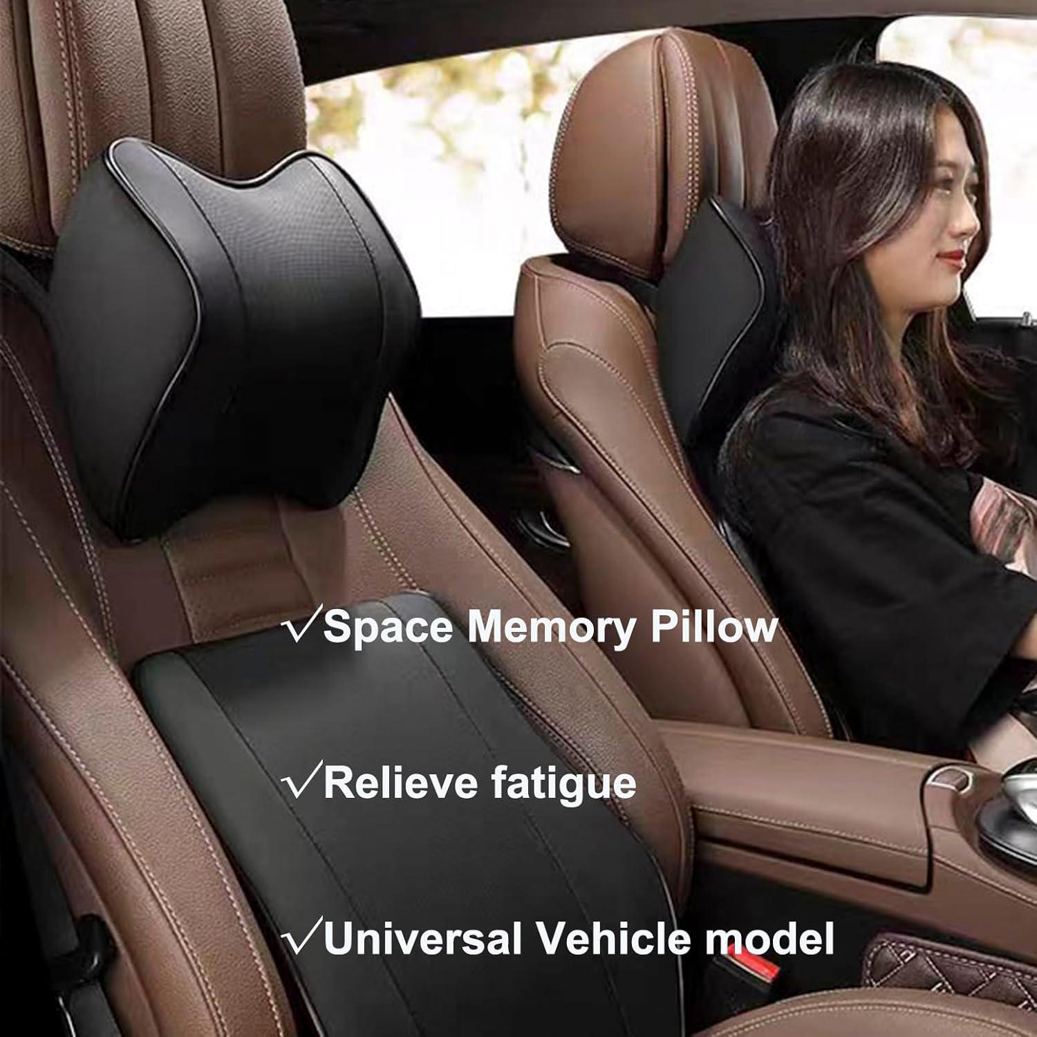 Almohada de Cuello de Coche Genérico - Espuma Viscoelástica (2 Unidades)