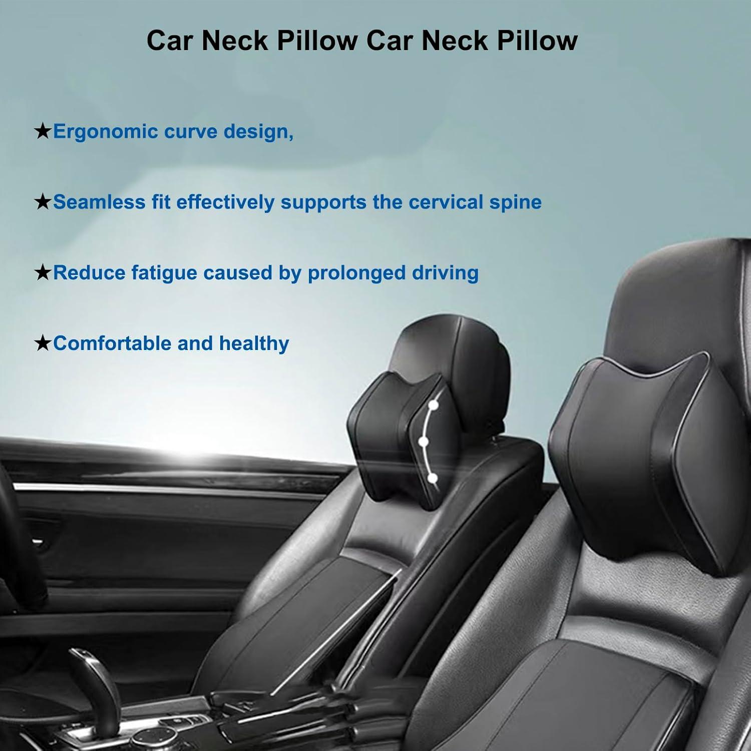 Almohada de Cuello de Coche Genérico - Espuma Viscoelástica (2 Unidades)