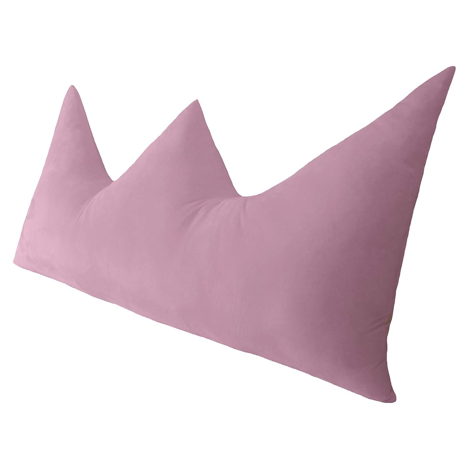 Almohada de Respaldo Peachwell en Forma de Corona Rosa 180x69cm