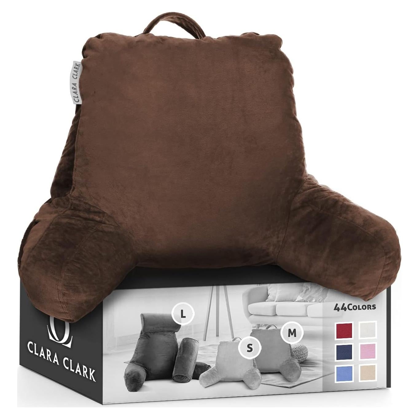 Almohada de Lectura Clara Clark Mediana Espuma Viscoelástica Marrón