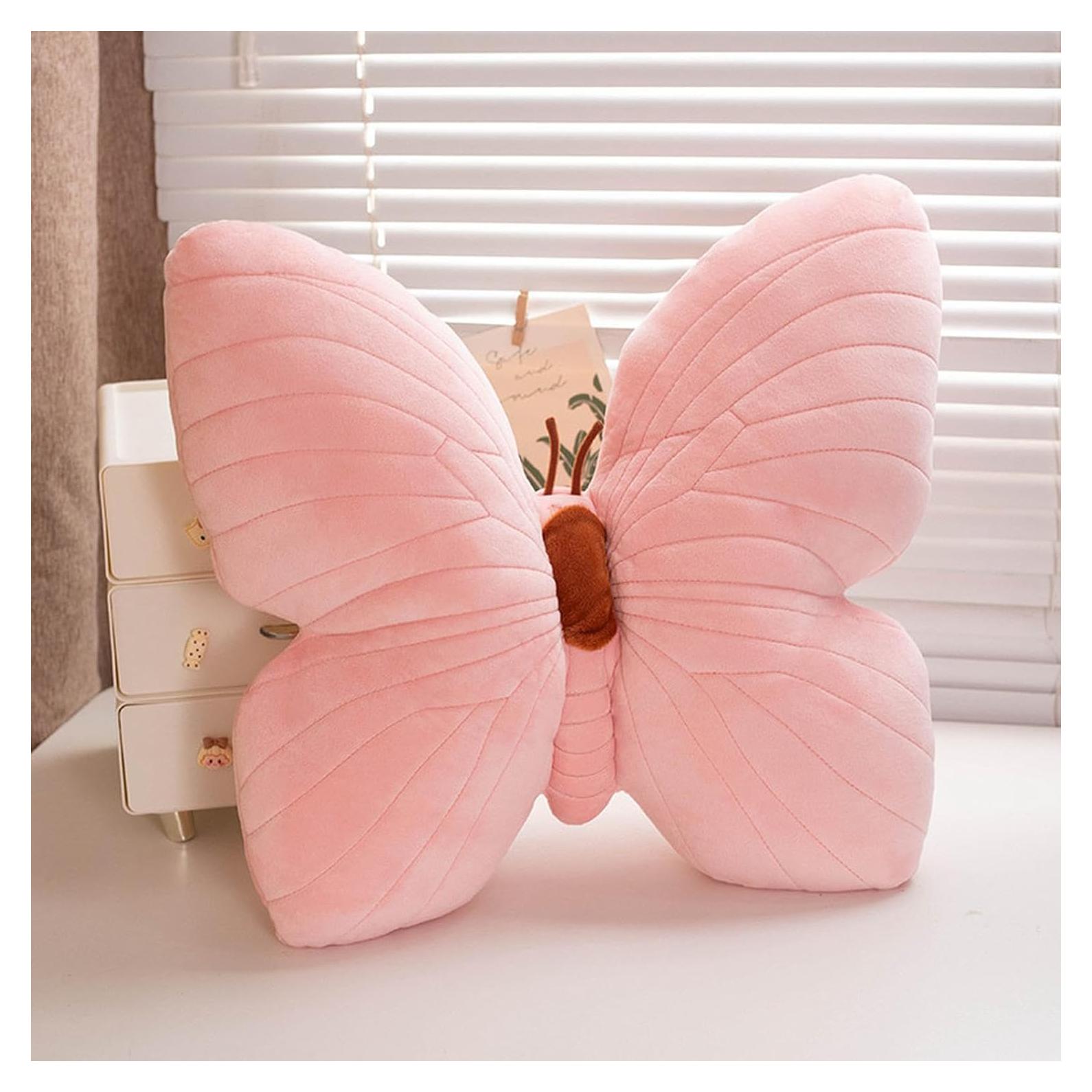 Almohada Decorativa Mariposa Karoeiwa Rosa 40 x 40 cm
