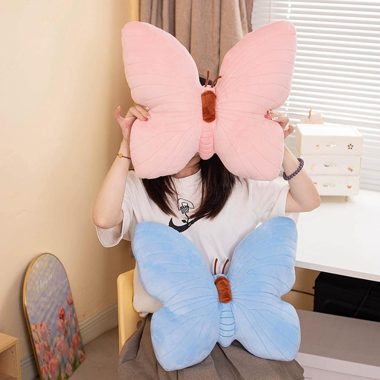 Almohada Decorativa Mariposa Karoeiwa Rosa 40 x 40 cm