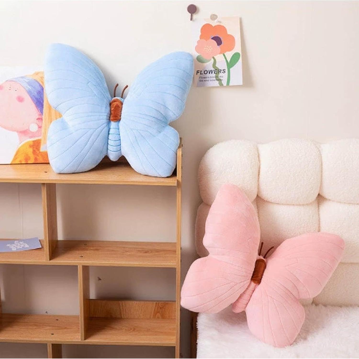 Almohada Decorativa Mariposa Karoeiwa Rosa 40 x 40 cm