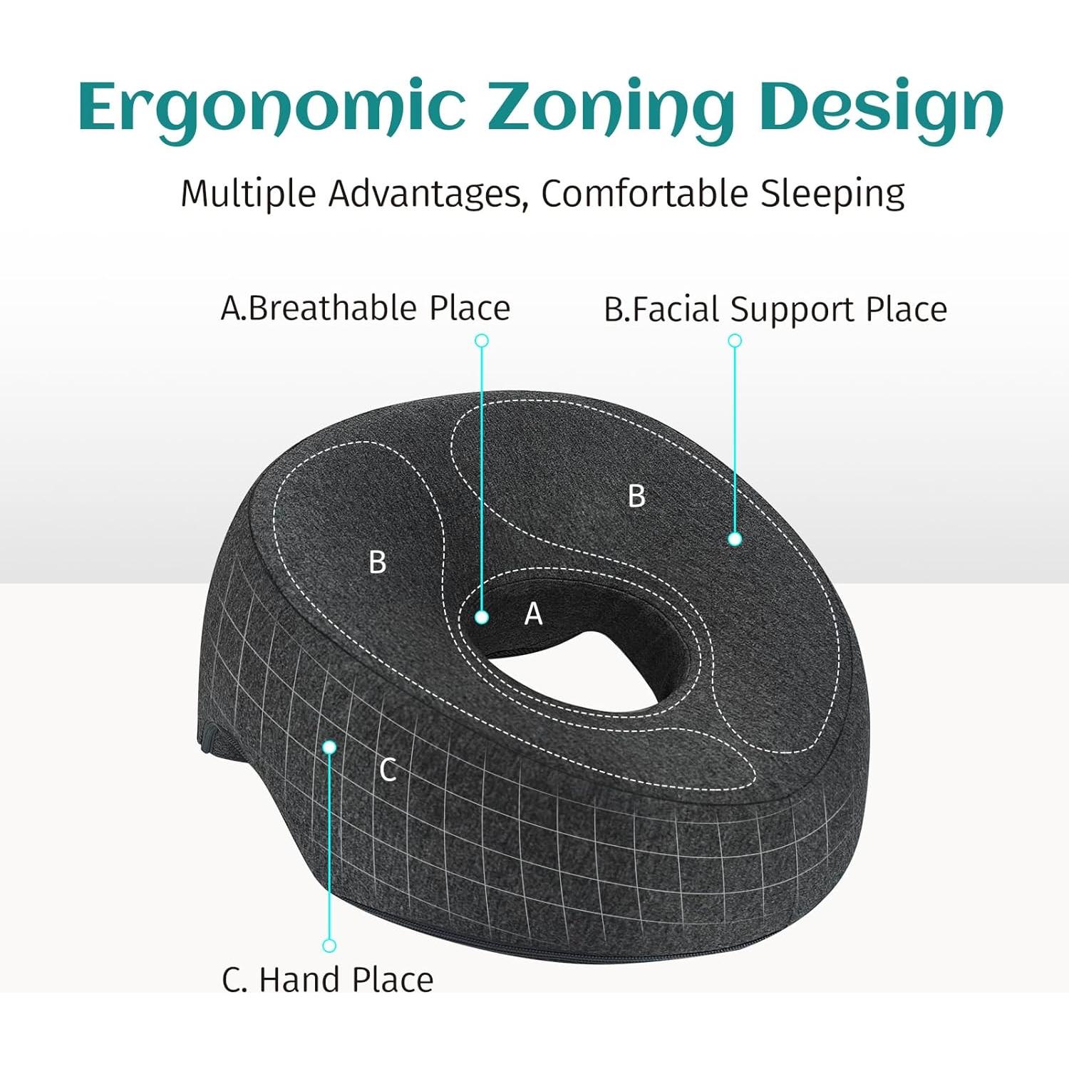 Almohada Boca Abajo Belovedone Espuma de Memoria 32x27cm