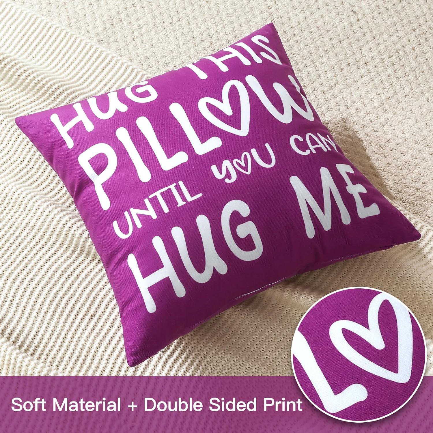 Funda de Cojín OTOSTAR Cuadrada 45.72 cm Franela Púrpura