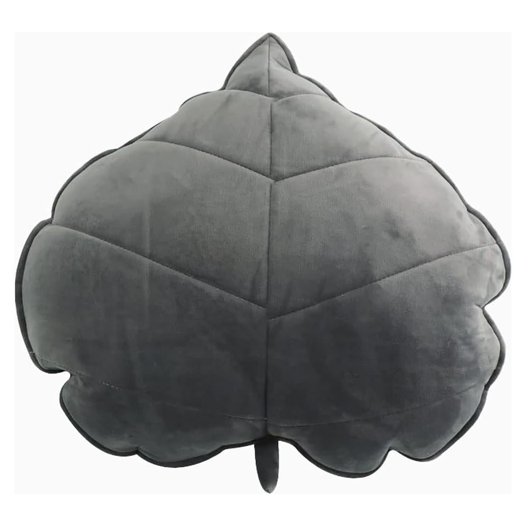 Almohada Decorativa GEXUANCHEN Hoja 50x50cm Gris Oscuro
