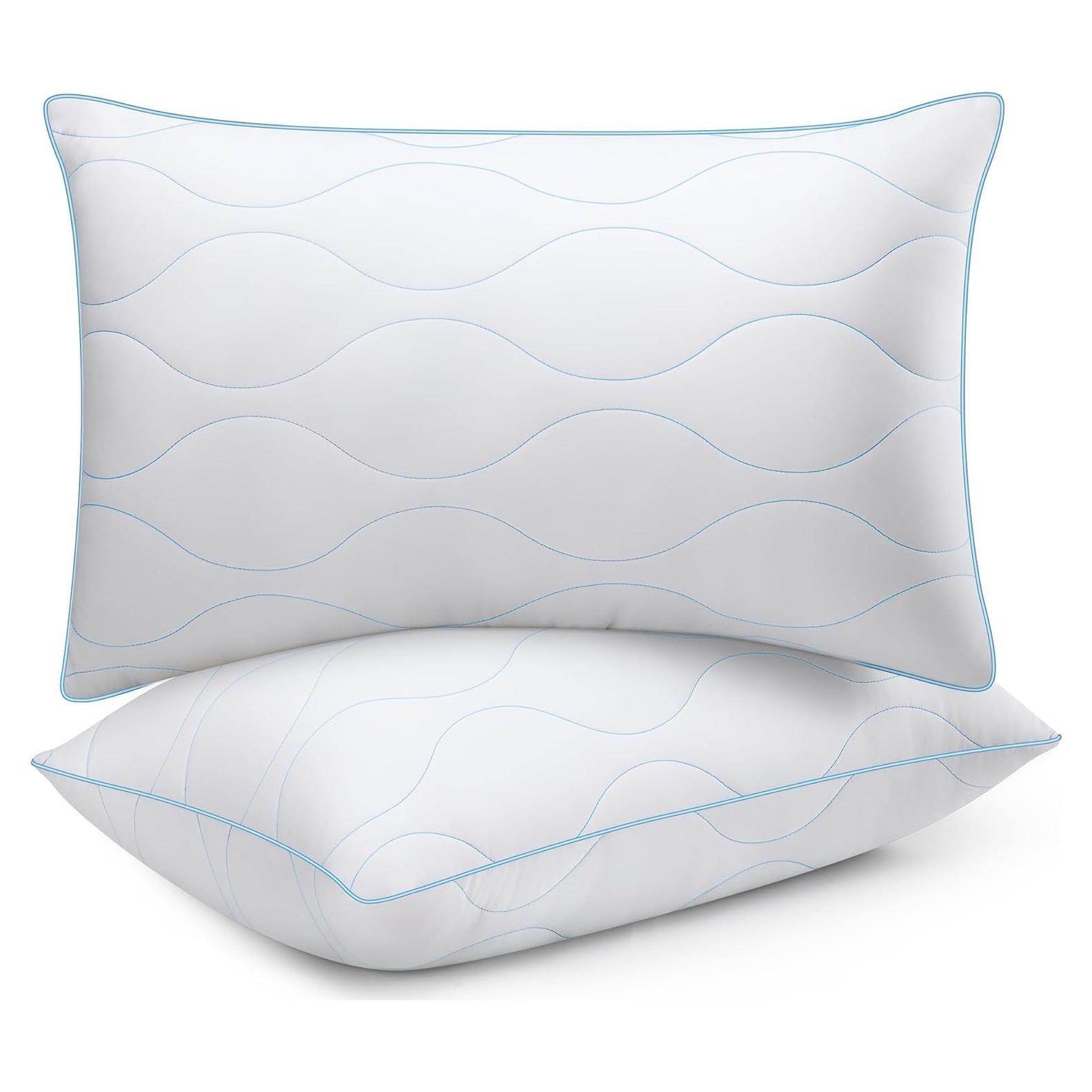Almohadas para Cama COZSINOOR Queen 2 Unidades Blanco