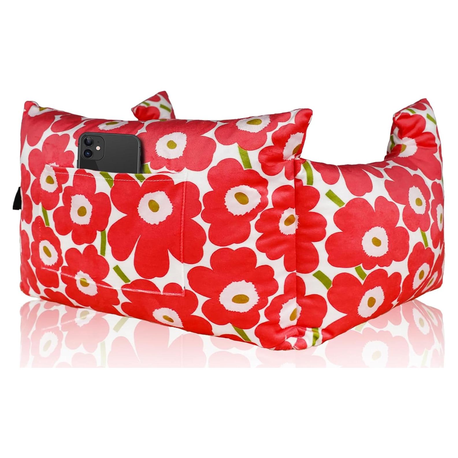 Almohada Postoperatoria Oplnysw para Mastectomía - Rojo Flor