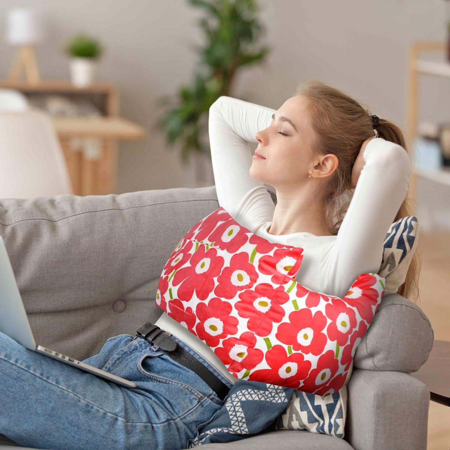 Almohada Postoperatoria Oplnysw para Mastectomía - Rojo Flor