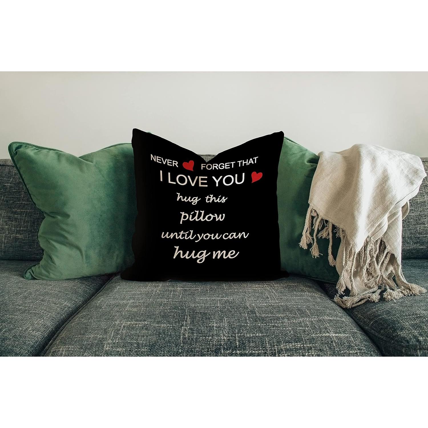 Funda de Almohada Decorativa Sufamb 100% Lino 45x45 cm Negra