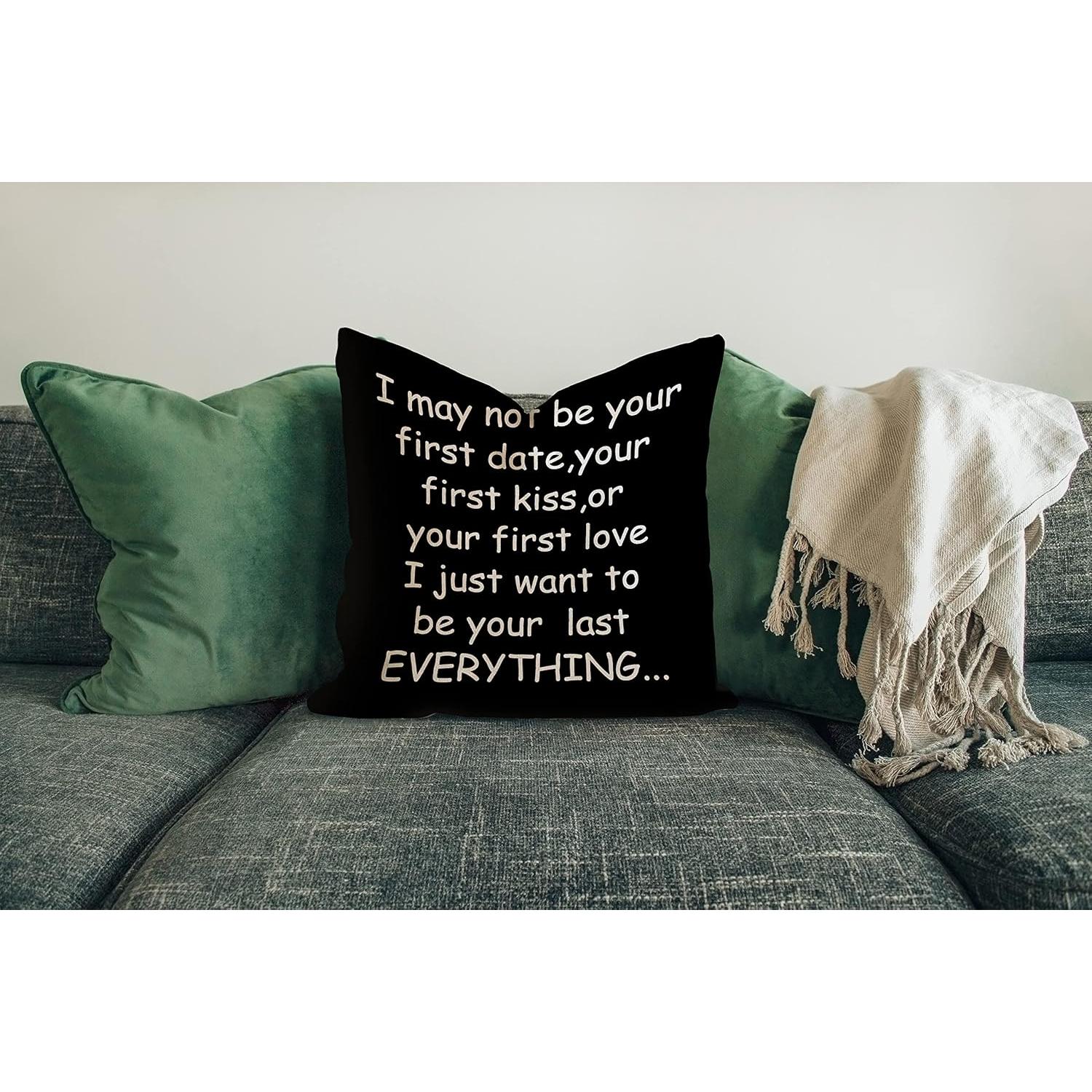 Funda de Almohada Decorativa Sufamb 100% Lino 45x45 cm Negra