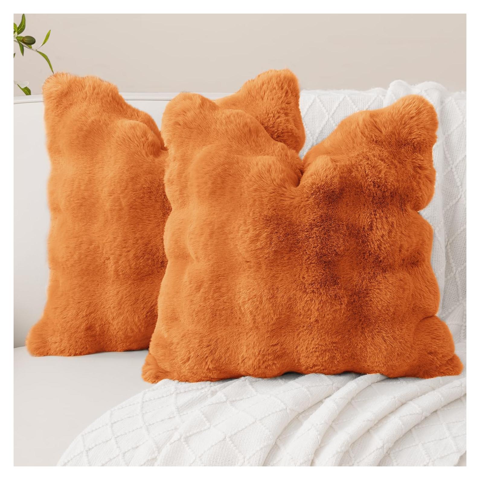 Fundas de Cojín de Piel Sintética Somahe 45x45 cm Juego de 2