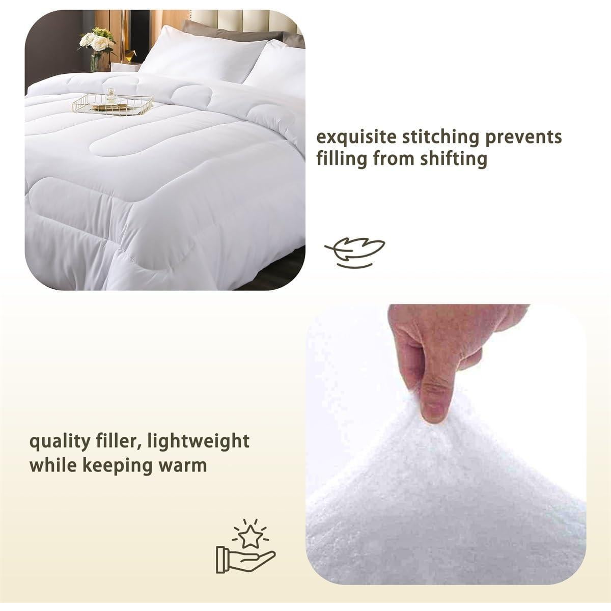 Juego de Edredón Rey jejeloiu Sol Luna Microfibra Floral