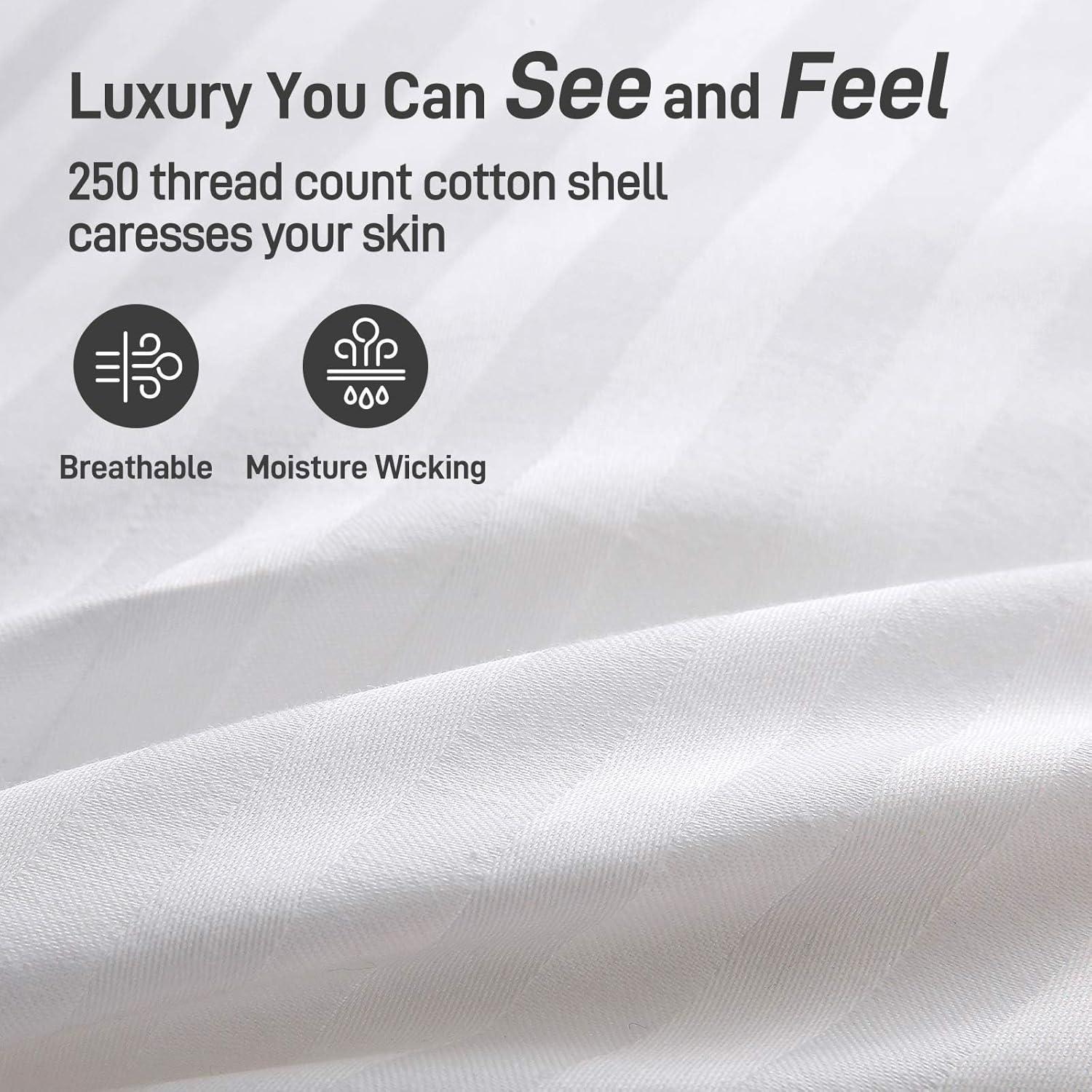 Almohada King Paxavofa Hipoalergénica Algodón Suave