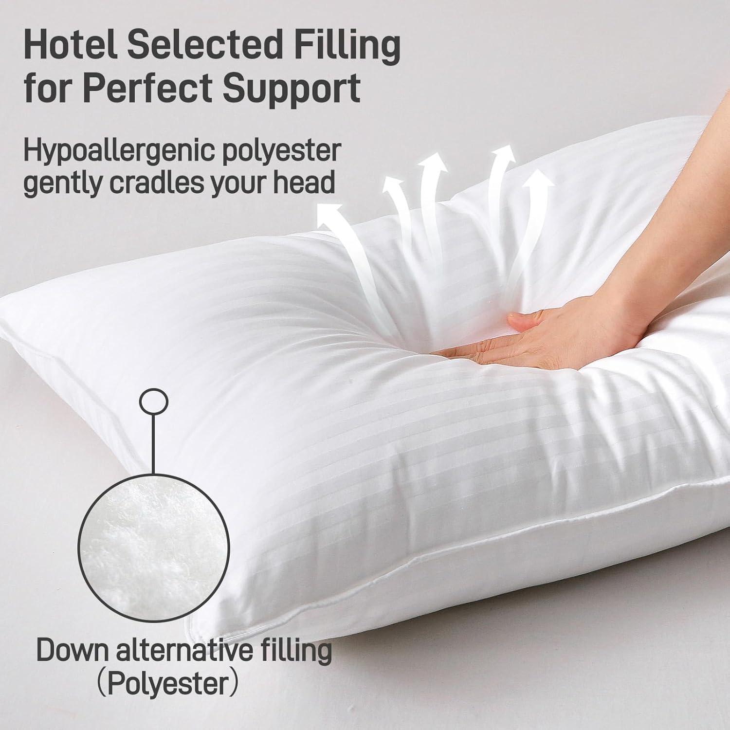 Almohada King Paxavofa Hipoalergénica Algodón Suave