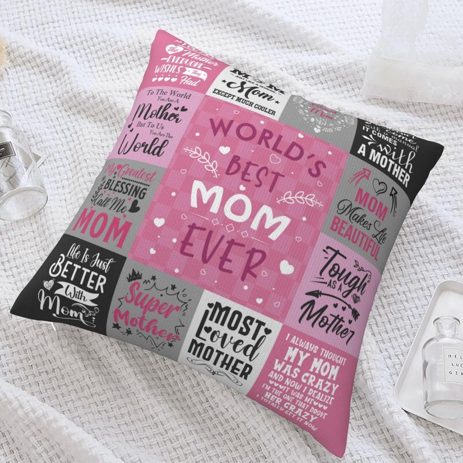 Funda de Cojín Decorativa Whasnrt 45x45cm para Mamá