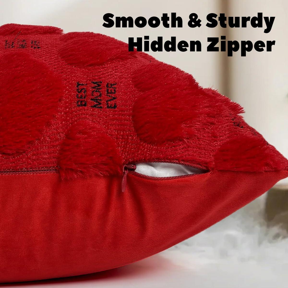 Funda de Cojín Bordada OECTVD 45x45 cm Mejor Mamá