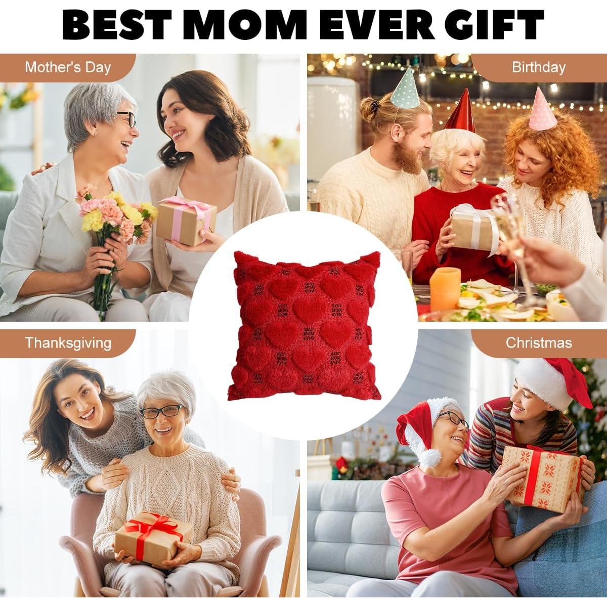 Funda de Cojín Bordada OECTVD 45x45 cm Mejor Mamá