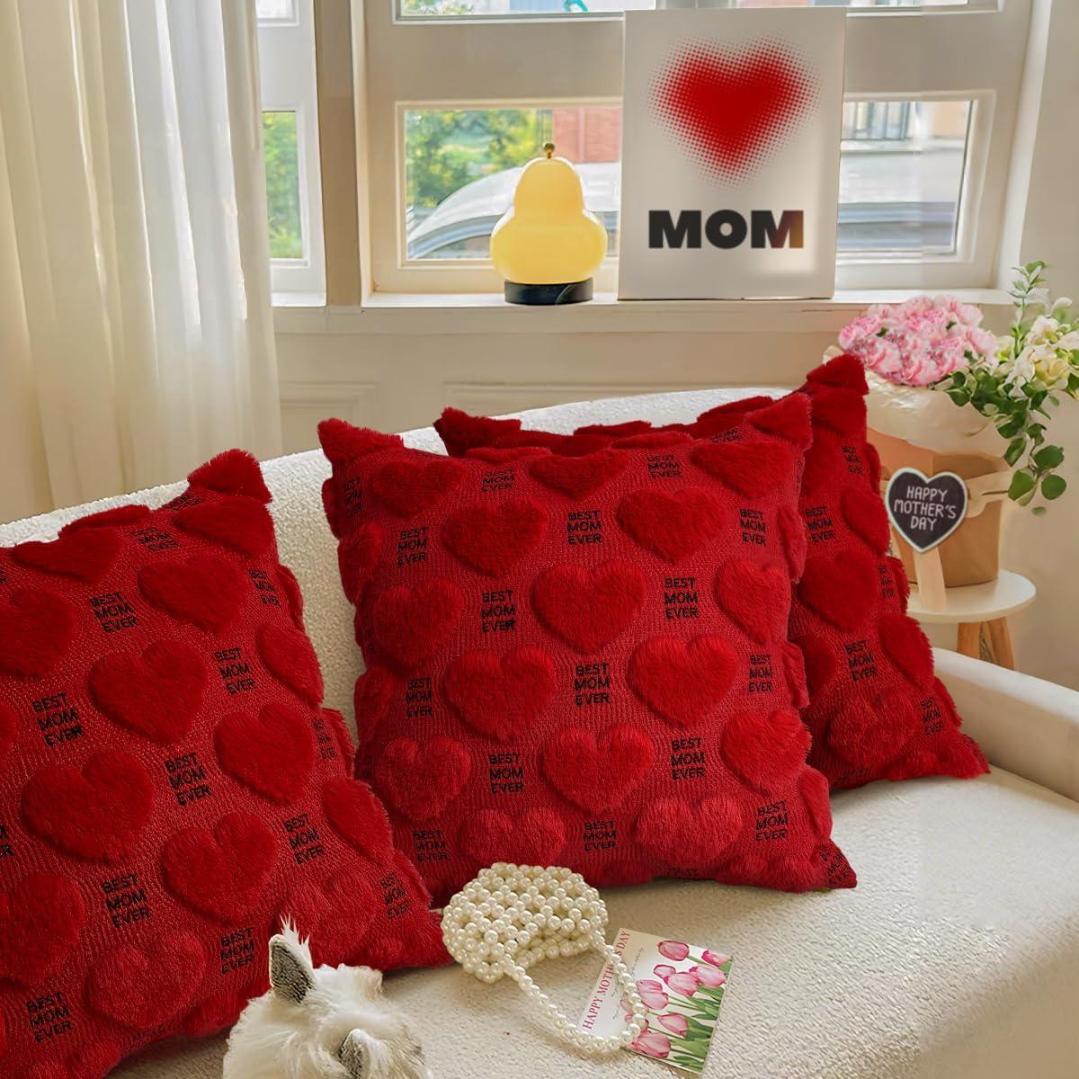 Funda de Cojín Bordada OECTVD 45x45 cm Mejor Mamá