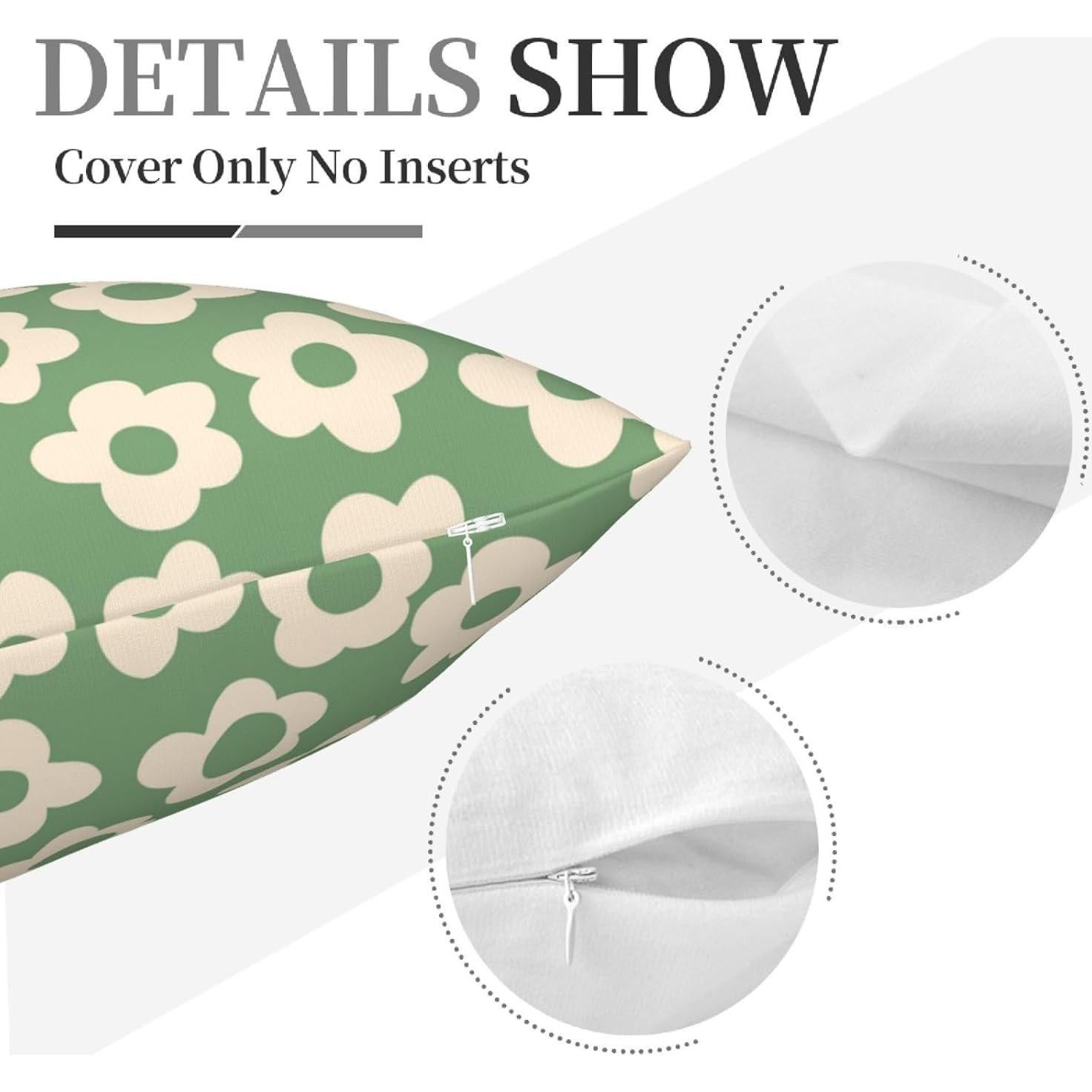 Funda de Cojín Cuadrada Befodam 45x45 cm Flores Psicodélicas