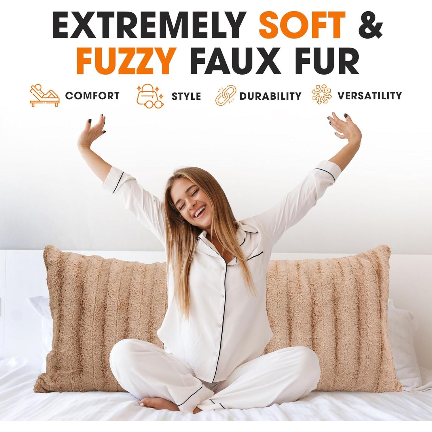 Almohada de Cuerpo Largo Colección Cheer Piel Sintética 45x102 cm