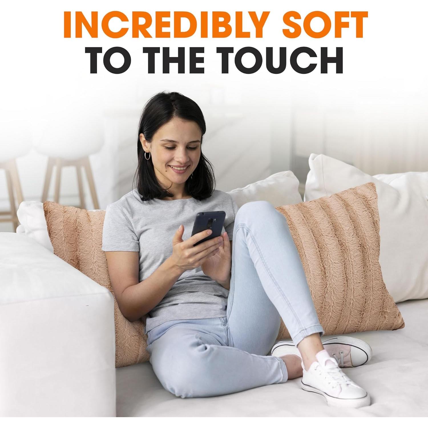 Almohada de Cuerpo Largo Colección Cheer Piel Sintética 45x102 cm