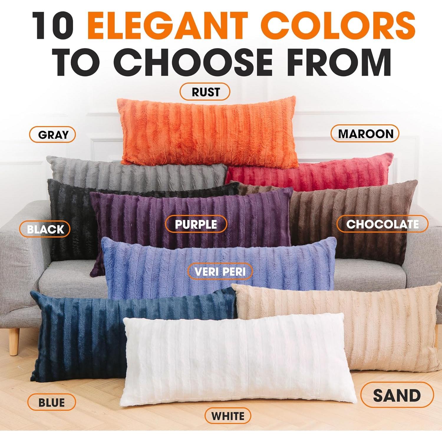 Almohada de Cuerpo Largo Colección Cheer Piel Sintética 45x102 cm