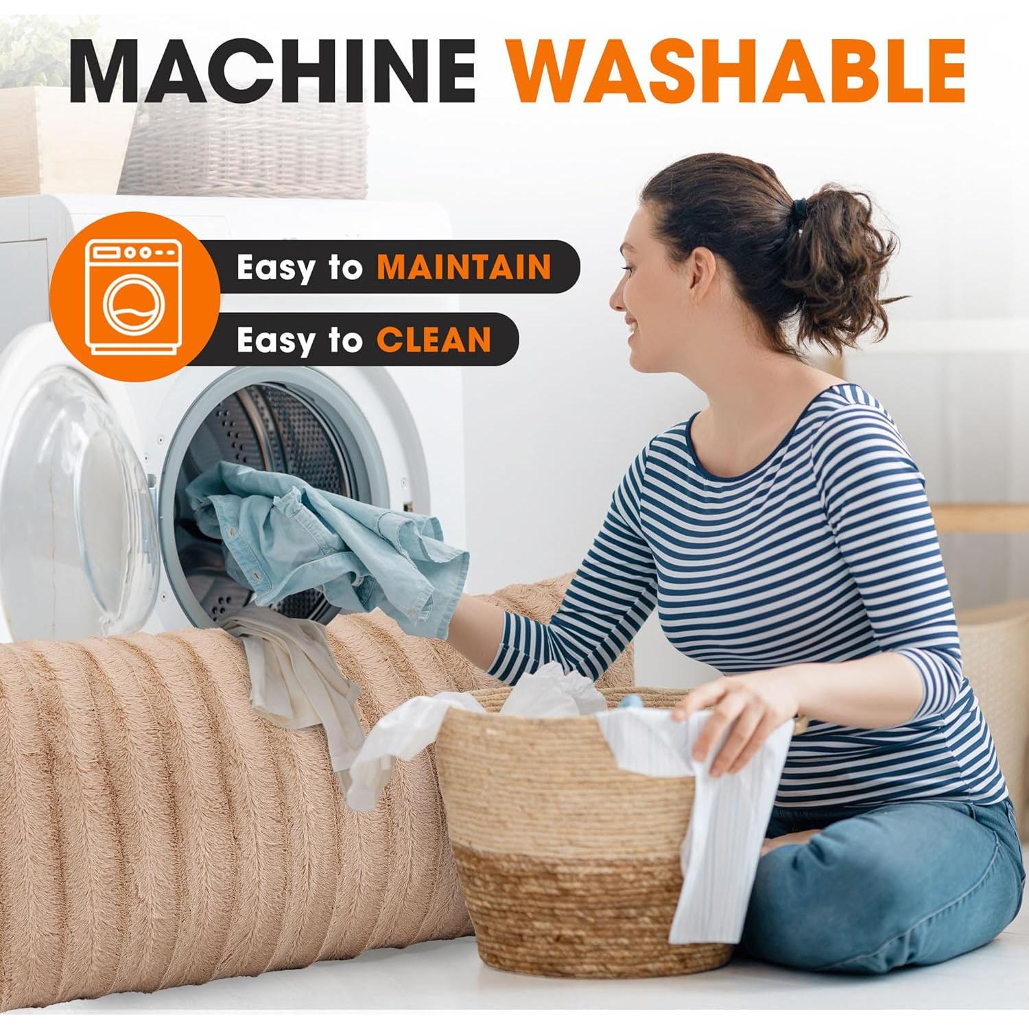 Almohada de Cuerpo Largo Colección Cheer Piel Sintética 45x102 cm