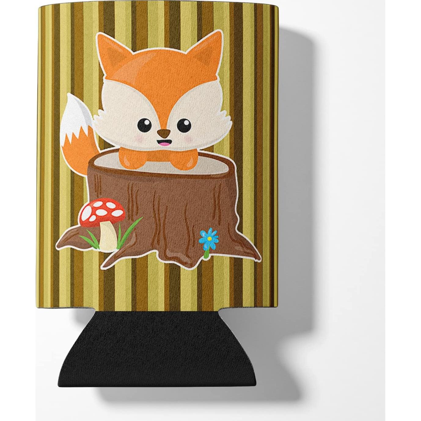 Enfriador de Lata Caroline's Treasures Zorro Bebé Rayas 355 ml