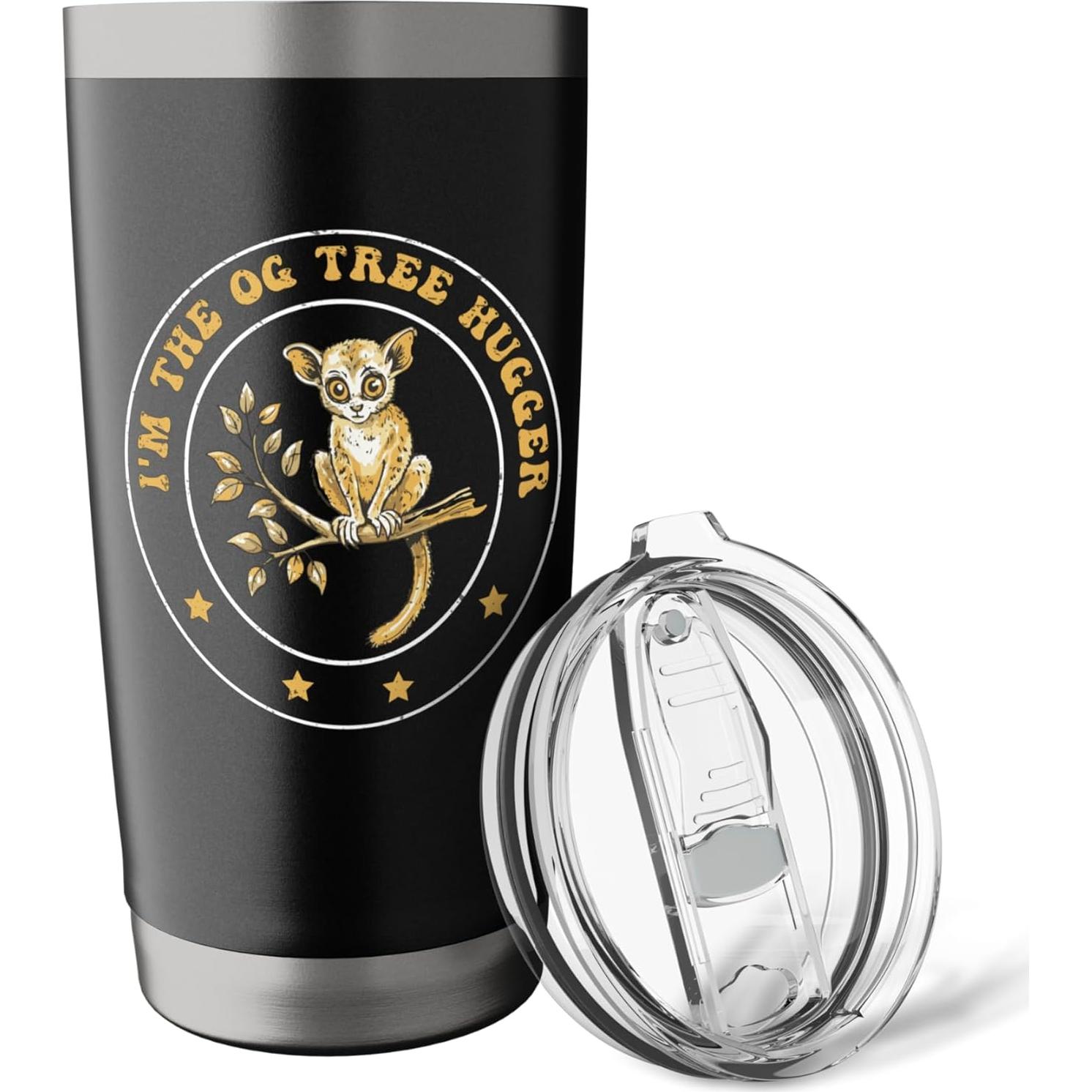 Taza Aislada de Acero Inoxidable 20 oz Saltadores del Bosque Nocturno