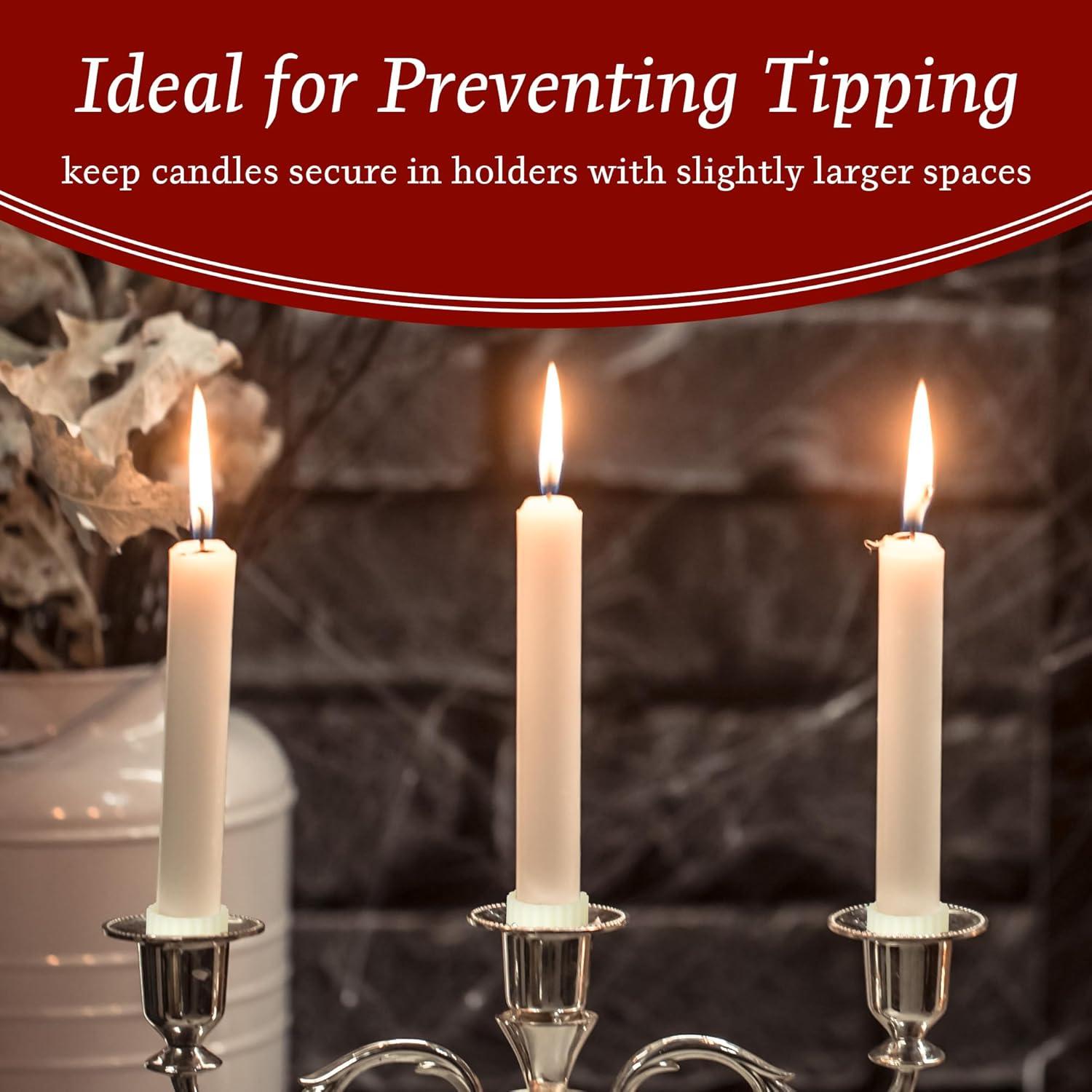 20 Soportes de Velas de Caucho Funria - Antideslizantes y Estables