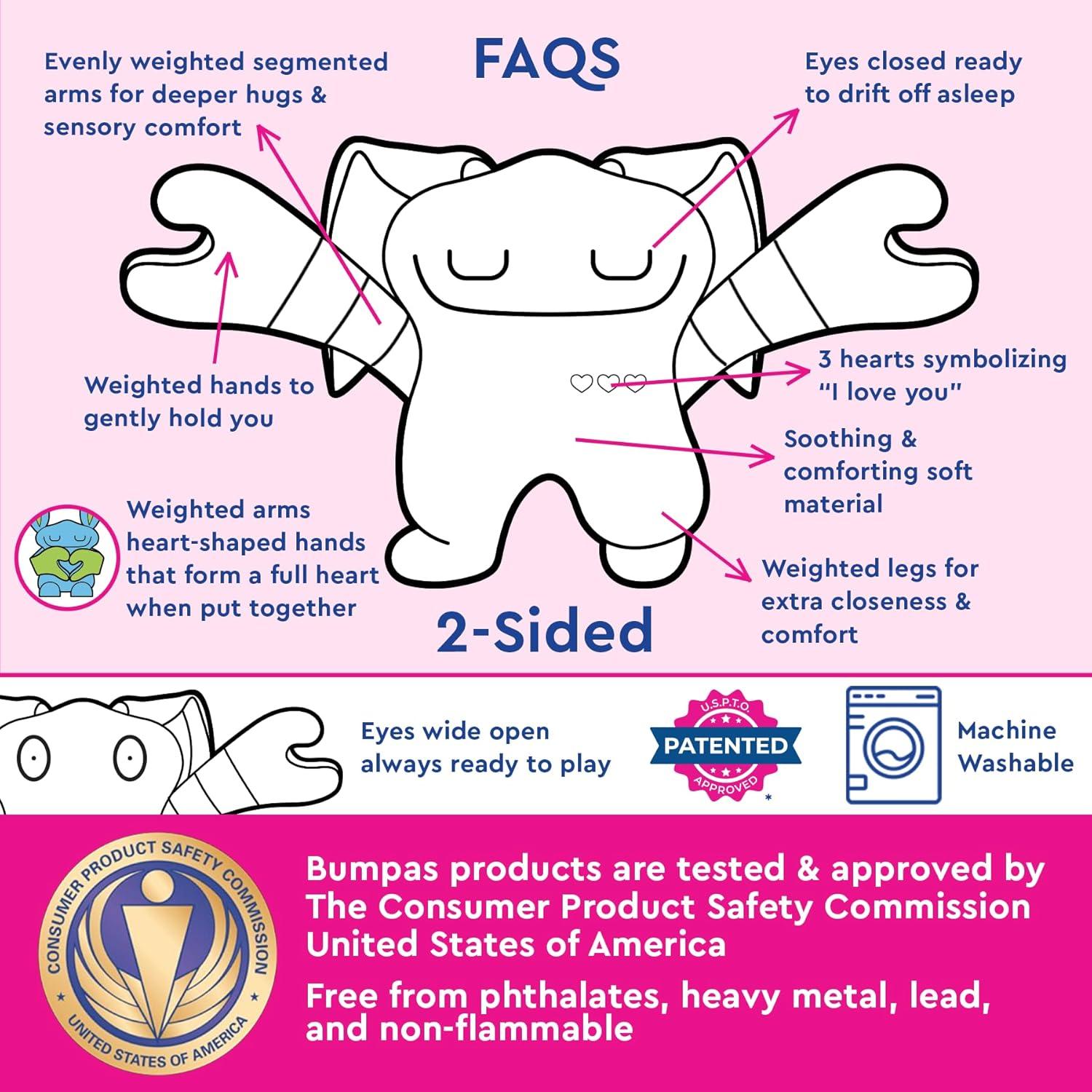 Juguete de Peluche Pesado Bumpas Shloof 63.5cm Azul