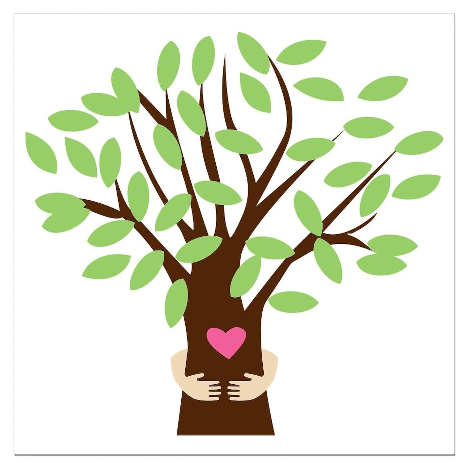 Imán de coche cuadrado CafePress Tree Hugger 7.62 cm