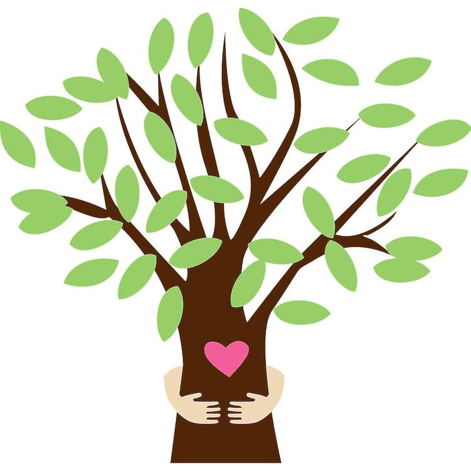 Imán de coche cuadrado CafePress Tree Hugger 7.62 cm